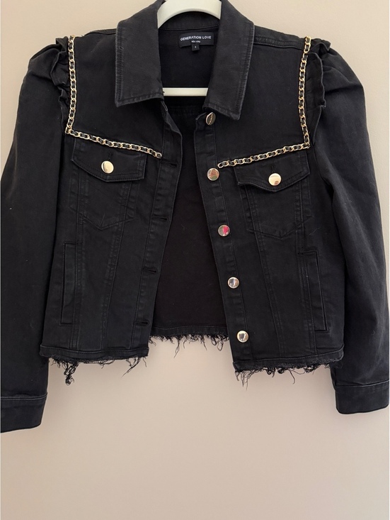 Generation Love Jackets & Blazers - S Generation Love black jacket w/ gold embellishment